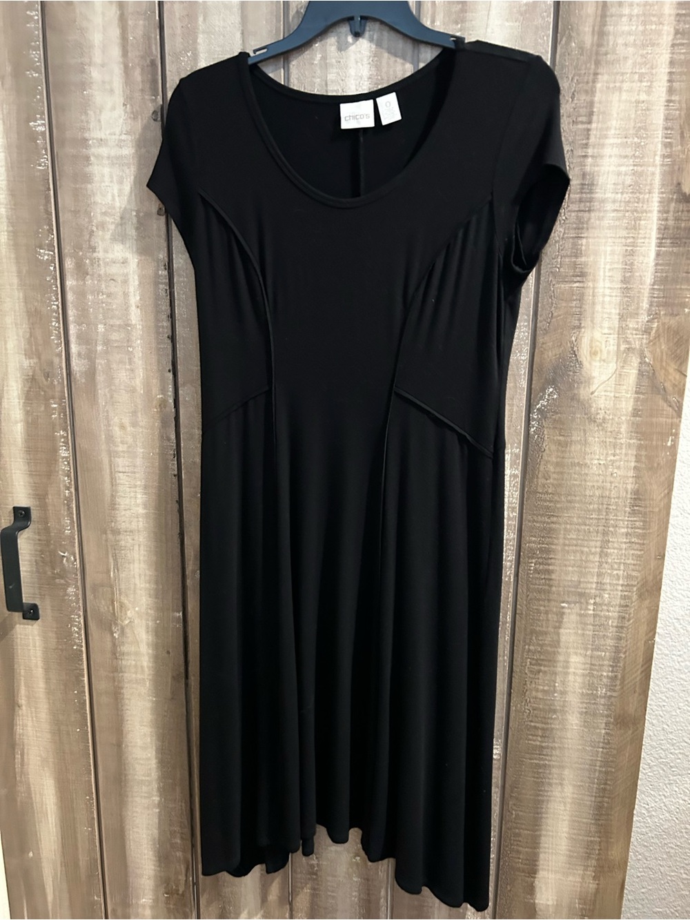 Chico’s Black Rayon loose fit dress,  S/4